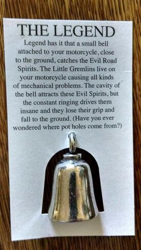 Army Gremlin Bell for Motorcycles Biker Protection w/MC TIRE Wristband in Saudi Arabia