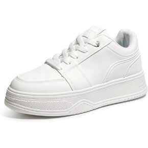 Women's Chunky Platform Sneakers Fashion Classic Tennis Shoes Lace-Up Non-Slip for Casual Walking & Light Sports in Kuwait