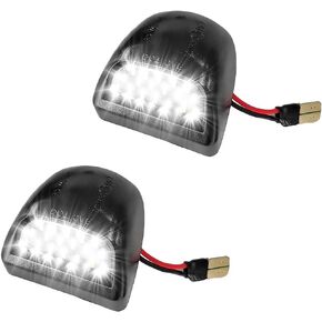 2 PCS Full LED License Plate Light Tag Lamp Assembly, 6500K Vehicle Rear Plate Lamp Assembly Replacement, Car Tag Light Compatible with F150 F250 F350 Bronco Excursion in Kuwait