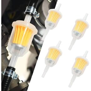 2 PCS Inline Fuel Filter, 1/4" and 5/16" Fuel Filter, Gas In Line Fuel Filters with Magnet for Lawn Mower, Small Engine, Motorcycle, Snowmobiles, Tractors, Car Accessories in Kuwait