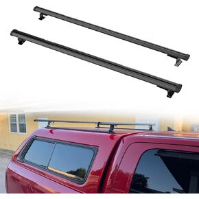 60 "بيك اب العارضة شاحنة توبر سلم رف العربة شل سقف الرف لشاحنة مقطورة فان غطاء الرف - الألومنيوم الأسود in Kuwait