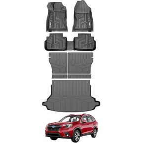 حصيرة مسند الظهر لـ 2019-2024 Subaru Forester Cargo Liner جميع الأحوال الجوية المقعد الخلفي الخلفي حامي حصيرة لـ 2019 2020 2021 2022 2023 2024 ملحقات سوبارو فورستر in Kuwait