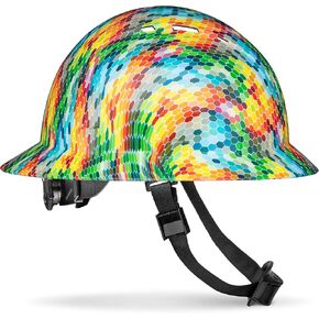 Acerpal Full Brim Vented Carbon Fiber Design Hard Hats Gloss Finish OSHA Hard Hat for Construction with 6-Point Suspension in Saudi Arabia
