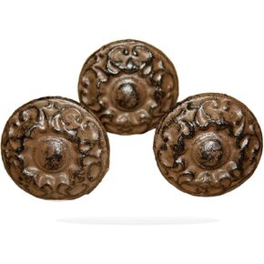 12 Cast Iron Antique Victorian Style Round Drawer Pull Barn Handle Door Handles XLR-117 Farmhouse Home Wall Desk Office Home Decor Hanging Decorations in Kuwait