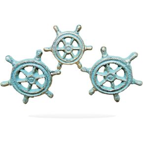 10 Cast Iron Nautical Shipswheel Style Drawer Pull Handle Door Handles Beach XLR-816 Farmhouse Home Wall Desk Office Home Decor Hanging Decorations in Kuwait