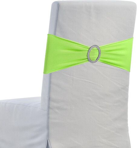 uxcell 10Pcs Chair Sashes Chair Bow, 350x130mm Polyester Stretch Band with Buckle Slider for Banquet Party Wedding Party Events (Dark Coffee) in Saudi Arabia