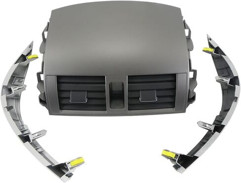 Center Dash A/C Outlet Vent Panel And Strip Trim Compatible with Toyota Corolla 2008-2013 Replaces 55670-02160 55663-02060 55435-02220 55436-02180 in Saudi Arabia