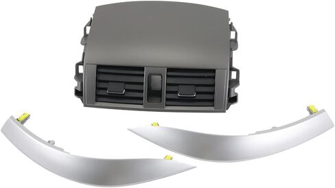 Center Dash A/C Outlet Vent Panel And Strip Trim Compatible with Toyota Corolla 2008-2013 Replaces 55670-02160 55663-02060 55435-02220 55436-02180 in Saudi Arabia