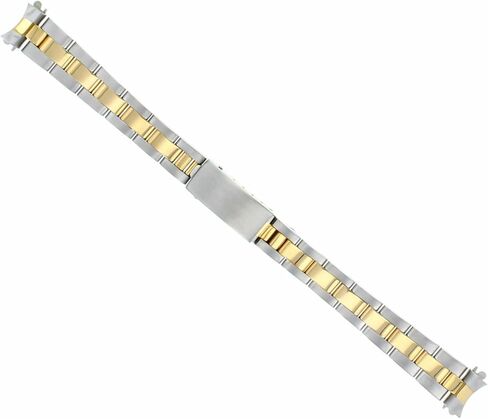 Ewatchparts 13mm Oyster Watch Band Compatible With Lady 26mm Rolex 6517 6916 6917 6919 Gold Plated Stainless Steel Heavy in Saudi Arabia