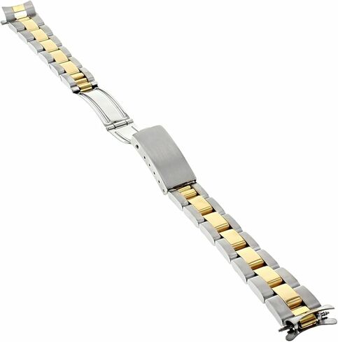 Ewatchparts 13mm Oyster Watch Band Compatible With Lady 26mm Rolex 6517 6916 6917 6919 Gold Plated Stainless Steel Heavy in Saudi Arabia