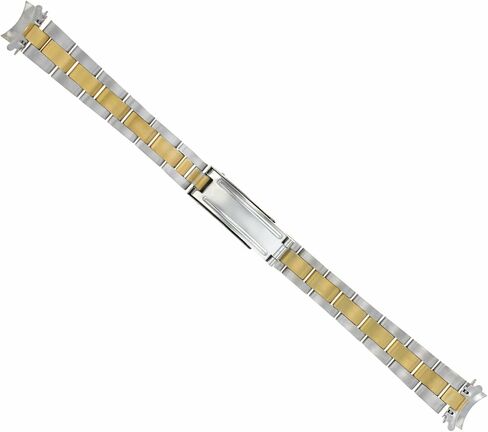 Ewatchparts 13mm Oyster Watch Band Compatible With Lady 26mm Rolex 6517 6916 6917 6919 Gold Plated Stainless Steel Heavy in Saudi Arabia