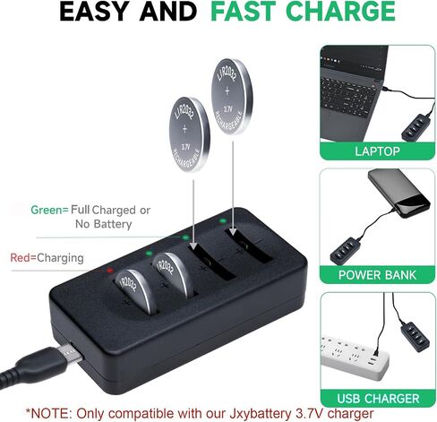 LIR2032 Rechargeable Batteries 3.7V Lithium Batteries ML2032 5 Pack(Not Included Charger) in Saudi Arabia