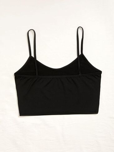 WDIRARA Women's Skeleton Skull Print Scoop Neck Spaghetti Strap Crop Cami Top in Saudi Arabia