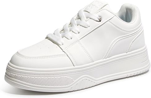Women's Chunky Platform Sneakers Fashion Classic Tennis Shoes Lace-Up Non-Slip for Casual Walking & Light Sports in Saudi Arabia