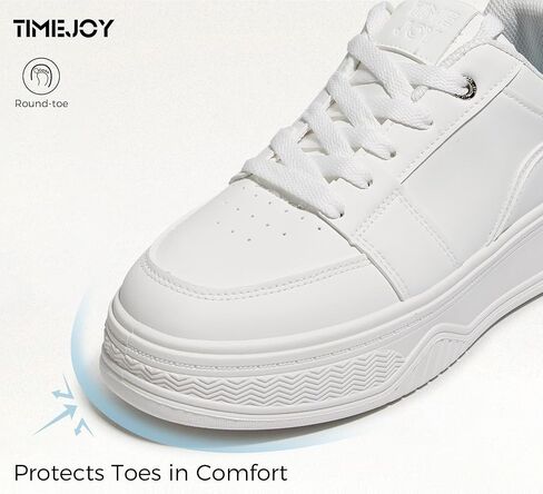 Women's Chunky Platform Sneakers Fashion Classic Tennis Shoes Lace-Up Non-Slip for Casual Walking & Light Sports in Saudi Arabia