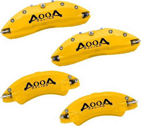 أغطية فرجار AOOA باللون الأخضر مع شخصيات سوداء أغطية فرجار الفرامل المصنوعة من الألومنيوم مناسبة لسيارة Toyota Tundra 2022-2025 (الأمامي والخلفي) in Kuwait