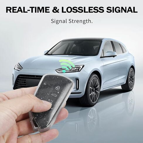 متوافق مع غطاء VW Volkswagen Key Fob، غطاء حافظة مفاتيح لسيارة VW ID.4 ID.3 Golf 8 MK8 MK4 Skoda Octavia Seat Leon Smart ملحقات السيارة للتحكم عن بعد، أرجواني شفاف in Saudi Arabia