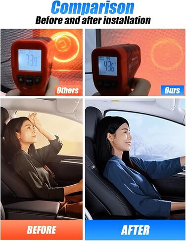 2025 Model Y Sunshade Roof Sunroof Shade Windshield Sunshade, 2pcs Foldable Sunroof Shade Heat Insulation Cover Compatible with Tesla Model Y Juniper (2025 Model y roof Sunshade) in Saudi Arabia