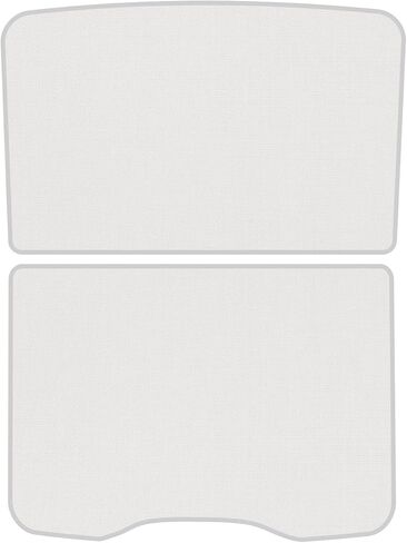 2025 Model Y Sunshade Roof Sunroof Shade Windshield Sunshade, 2pcs Foldable Sunroof Shade Heat Insulation Cover Compatible with Tesla Model Y Juniper (2025 Model y roof Sunshade) in Saudi Arabia