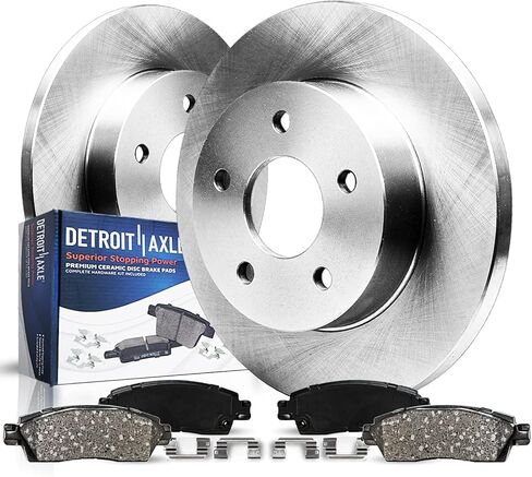 Detroit Axle - 2.4L Rear Brake Kit for 2008 2009 2010 Hyundai Sonata Disc Brake Rotors Ceramic Brakes Pads Replacement : 10.31" inch Rotor in Kuwait