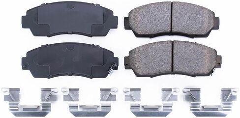 Power Stop Front Brake Kit For Acura RDX 2007-12 |Honda Accord Crosstour 2010-11 |CR-V 2007-11 |Crosstour 2012 |Odyssey 2005-10 - Ceramic Brake Pads With Installation Hardware, 17-1089 in Saudi Arabia