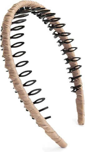 STHUAHE4PC مشط أسنان من الراتنج للحماية متعدد الألوان، طوق شعر، عصابة رأس، إكسسوارات شعر للإناث من بيوتي هير (4 ألوان) in Kuwait