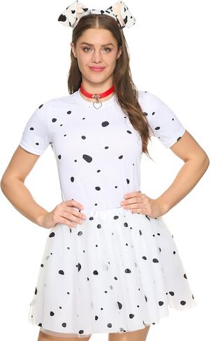 مجموعة إكسسوارات أزياء الهالوين القطة السوداء والثعلب الدلماسي من Spooktacular Creations مع عصابة رأس للأذنين وذيل ربطة عنق على شكل فيونكة in Saudi Arabia