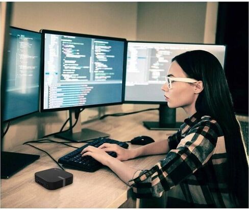 ASUS Chromebox 5A مع معالج Intel® Celeron® 7305 ، ذاكرة الوصول العشوائي 8GB DDR4 ، 128 جيجابايت M.2 PCIE G4X4 NVME SSD ، رباعي التصلب ، Wi-Fi 6E & Bluetooth ، GB LAN ، USB-C ، Chrome OS ، VESA MOUNT in Kuwait