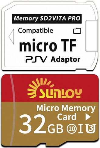 SD2VITA 6.0 PS VITA محول بطاقة الذاكرة مع بطاقة MICRO 64GB MICRO ، MicroSDXC UHS-I بطاقة ذاكرة فلاش مع محول بطاقة PSV Micro SD لـ PSV 1000/2000 PSTV FW 3.60 HENKAKU ENSO SYSTEM in Kuwait