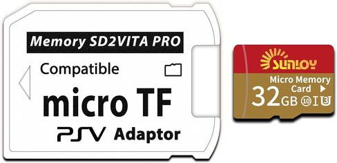 SD2VITA 6.0 PS VITA محول بطاقة الذاكرة مع بطاقة MICRO 64GB MICRO ، MicroSDXC UHS-I بطاقة ذاكرة فلاش مع محول بطاقة PSV Micro SD لـ PSV 1000/2000 PSTV FW 3.60 HENKAKU ENSO SYSTEM in Kuwait