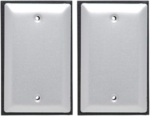 غطاء خارجي مقاوم للطقس من Legrand Pass & Seymour WPB1 مع حشية ومسامير، عصابة واحدة، غطاء فارغ، ألومنيوم مصقول (عدد واحد) in Kuwait