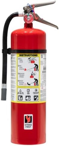 Strike First 10 lb ABC Multi-Purpose Dry Chemical Fire Extinguisher, Model SF-ABC680, UL/ULC Rated 6-A:80-B:C, U.S.C.G. Approved in Saudi Arabia