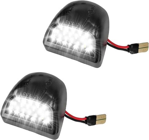 قطعتان من مجموعة مصابيح لوحة الترخيص LED الكاملة، استبدال مجموعة مصابيح اللوحة الخلفية للسيارة 6500K، ضوء علامة السيارة متوافق مع F150 F250 F350 Bronco Excursion in Kuwait