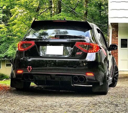 iJDMTOY Smoked Lens 26-SMD LED Bumper Reflector Lights Compatible With Subaru 2008-14 WRX/STI, 08-up Impreza, 13-up XV Crosstrek, Function as Rear Fog, Tail/Brake Lamps in Saudi Arabia
