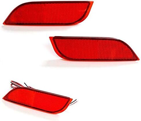 iJDMTOY Smoked Lens 26-SMD LED Bumper Reflector Lights Compatible With Subaru 2008-14 WRX/STI, 08-up Impreza, 13-up XV Crosstrek, Function as Rear Fog, Tail/Brake Lamps in Saudi Arabia