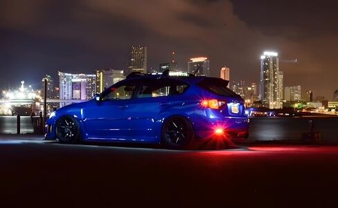 iJDMTOY Smoked Lens 26-SMD LED Bumper Reflector Lights Compatible With Subaru 2008-14 WRX/STI, 08-up Impreza, 13-up XV Crosstrek, Function as Rear Fog, Tail/Brake Lamps in Saudi Arabia