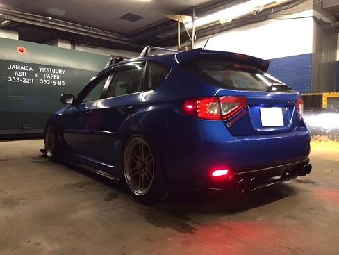 iJDMTOY Smoked Lens 26-SMD LED Bumper Reflector Lights Compatible With Subaru 2008-14 WRX/STI, 08-up Impreza, 13-up XV Crosstrek, Function as Rear Fog, Tail/Brake Lamps in Saudi Arabia