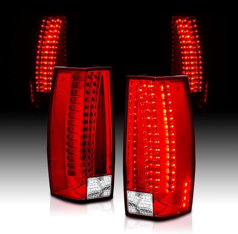 AmeriLite Red/Clear LED Tail Lights G5 For Chevy Tahoe/Suburban/Yukon - Passenger and Driver Side in Saudi Arabia