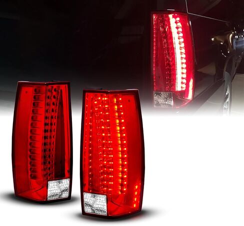 AmeriLite Red/Clear LED Tail Lights G5 For Chevy Tahoe/Suburban/Yukon - Passenger and Driver Side in Saudi Arabia