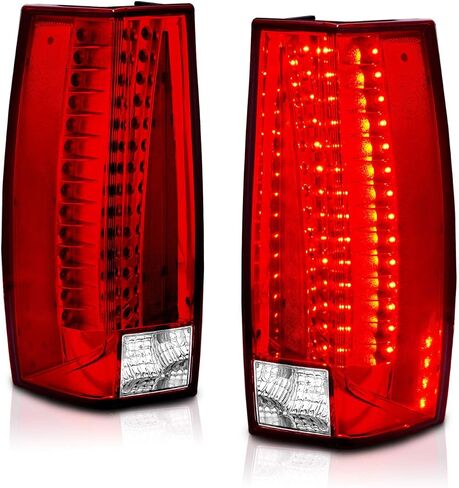 AmeriLite Red/Clear LED Tail Lights G5 For Chevy Tahoe/Suburban/Yukon - Passenger and Driver Side in Saudi Arabia
