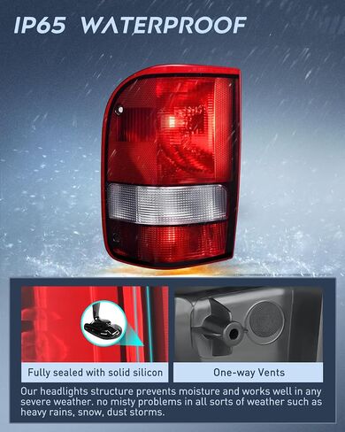 مجموعة الضوء الخلفي Nilight متوافقة مع 1993 1994 1995 1996 1997 Ford Ranger ضوء خلفي أحمر داكن طراز OE استبدال المصباح الخلفي للسائق وجانب الركاب in Saudi Arabia