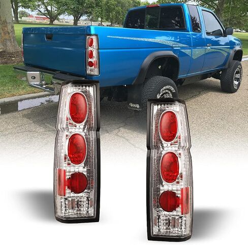 مصابيح خلفية Nixon للطرق الوعرة لسيارة Nissan Hardbody D21 SE XE 1986-1994 / Pickup SE XE 1995-1997 مصابيح خلفية للمصابيح الخلفية للسيارة استبدال مجموعة المصابيح الخلفية زوج واحد (غطاء أسود غير لامع/عدسة شفافة) in Kuwait
