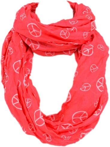 TrendsBlue Premium Peace Sign Infinity Loop Fashion Scarf in Kuwait