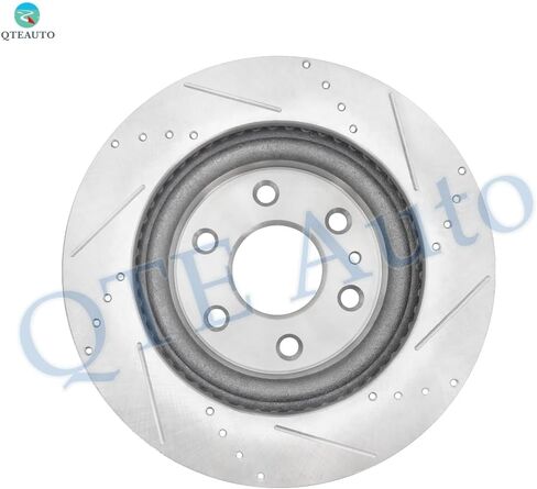 PM Auto Set of 4 Front 324.8 mm-Rear 331 mm Drilled Slotted Disc Brake Rotors For 2007-2016 GMC Acadia in Saudi Arabia