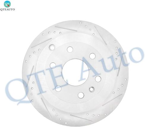 PM Auto Set of 4 Front 324.8 mm-Rear 331 mm Drilled Slotted Disc Brake Rotors For 2007-2016 GMC Acadia in Saudi Arabia