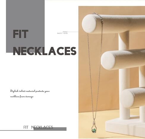 3 Tier Bracelet Holder,Bracelet Display Stand,Black Velvet Jewelry Organizer Displays for Necklace Scrunchies Watches Hair Ties. in Saudi Arabia