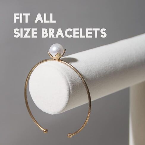 3 Tier Bracelet Holder,Bracelet Display Stand,Black Velvet Jewelry Organizer Displays for Necklace Scrunchies Watches Hair Ties. in Saudi Arabia