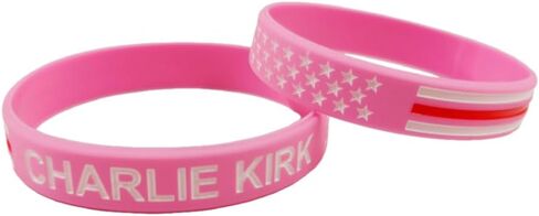Charlie Kirk Bracelet for Women Man, Memorial Merch Patriot Pray Freedom Silicone Bracelets Rubber USA True Turning Point Jewelry Gift in Saudi Arabia