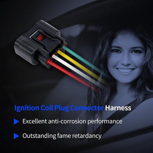 645-940 Ignition Coil Connector Compatible with Chevrolet Prizm Hummer H3 Lexus ES300 Pontiac Vibe Scion TC XB XD Toyota 4Runner Avalon Camry Celica Corolla FJ Cruiser Hiace Highlander Hilux in Saudi Arabia