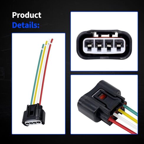 645-940 Ignition Coil Connector Compatible with Chevrolet Prizm Hummer H3 Lexus ES300 Pontiac Vibe Scion TC XB XD Toyota 4Runner Avalon Camry Celica Corolla FJ Cruiser Hiace Highlander Hilux in Saudi Arabia